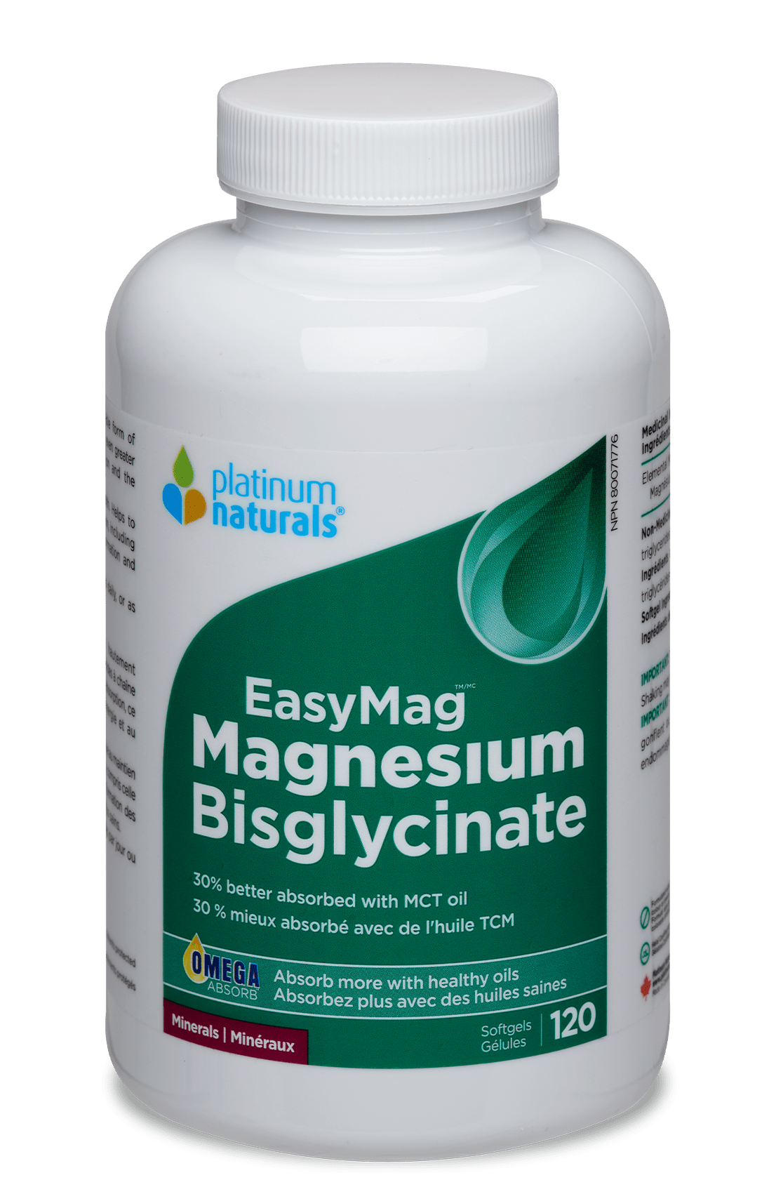 EasyMag Magnesium Bisglycinate Minerals cg-dev-platinumnaturals 120