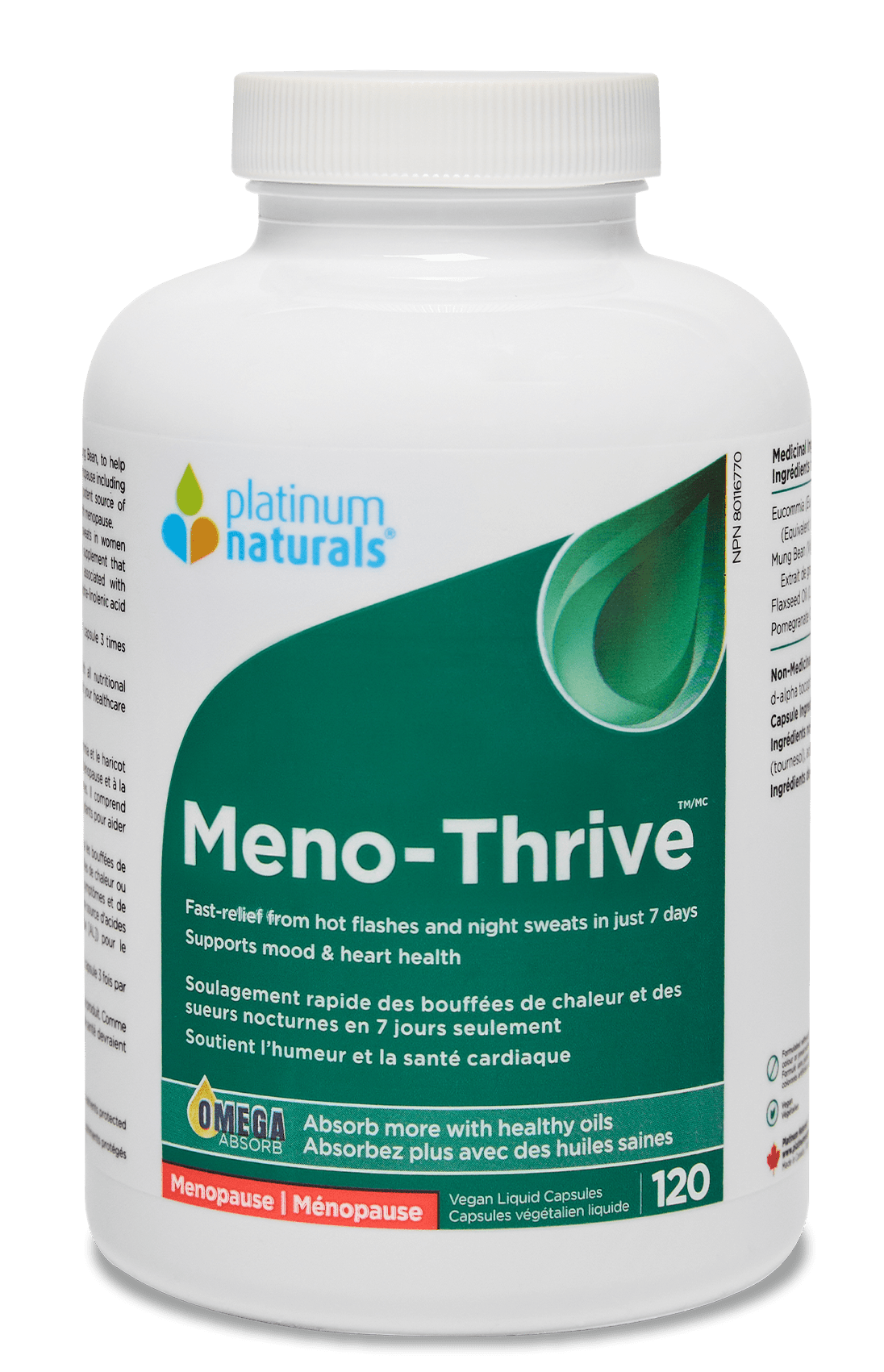 Meno-Thrive Women's Health Platinum Naturals 120