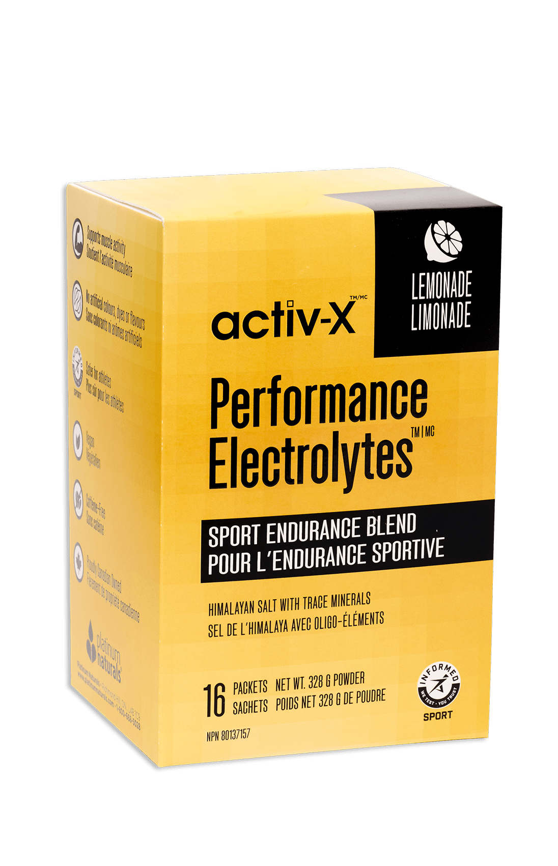 Performance Electrolytes Platinum Naturals Lemonade