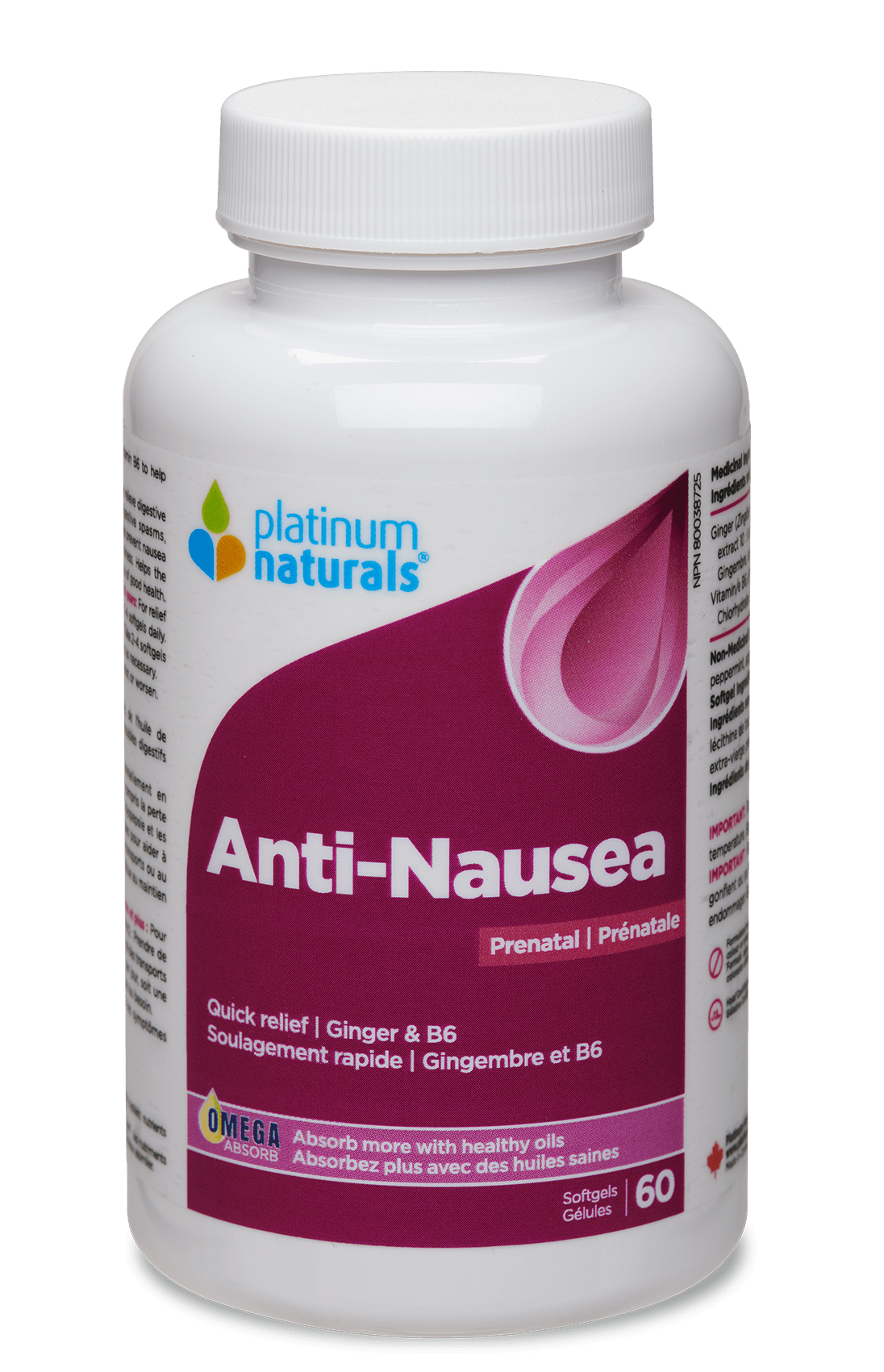 Prenatal Anti-Nausea Prenatal cg-dev-platinumnaturals 60 