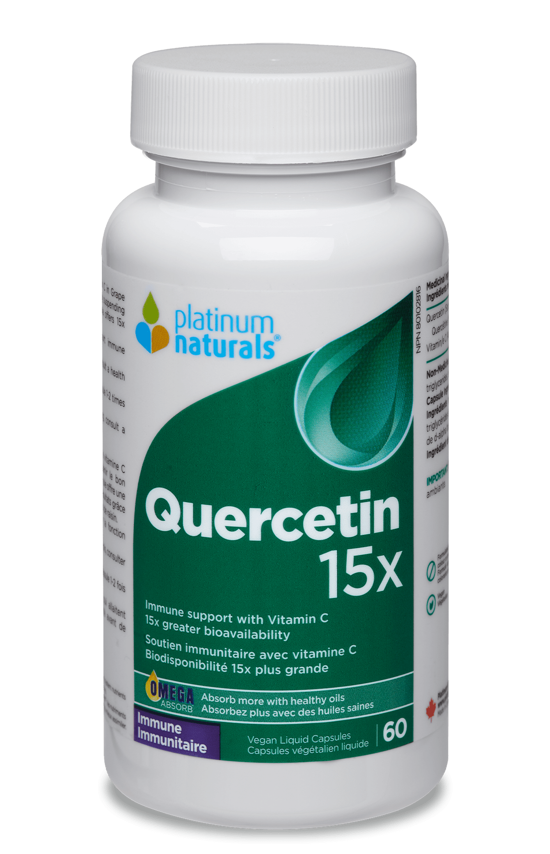 Quercetin 15x Therapeutic cg-dev-platinumnaturals 60 