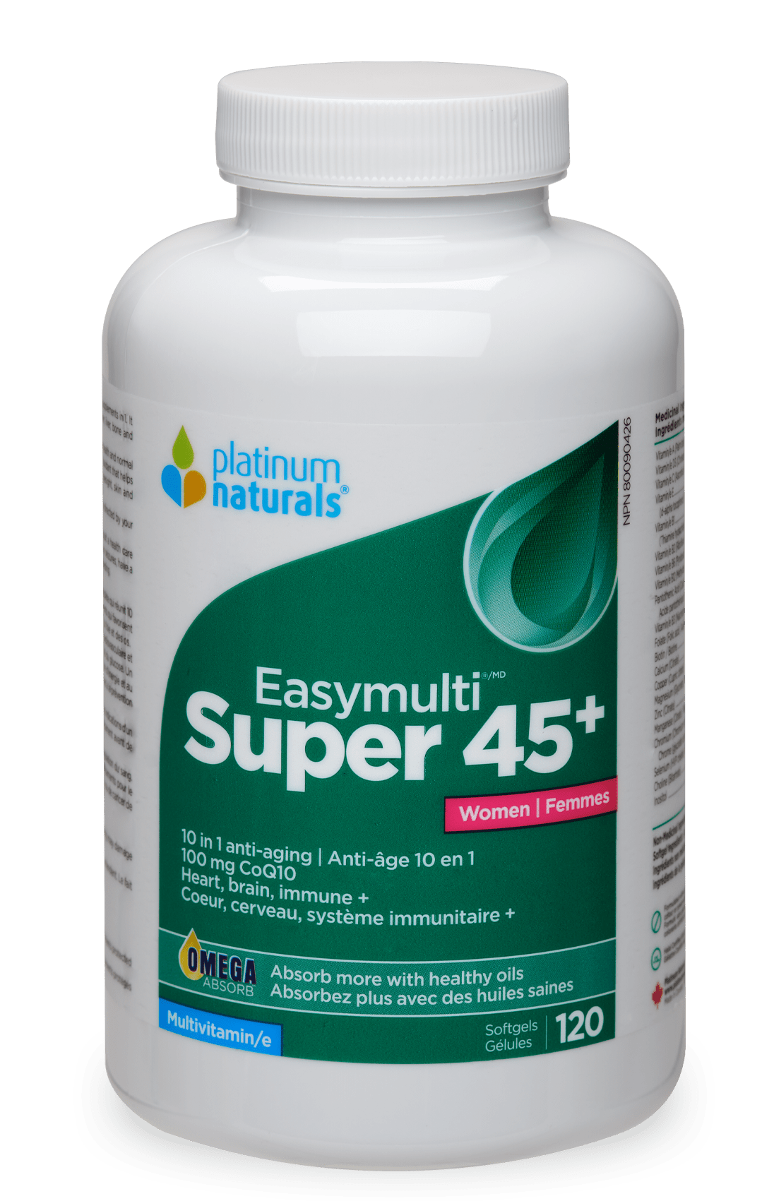 Super Easymulti 45+ for Women Multivitamin Platinum Naturals 120