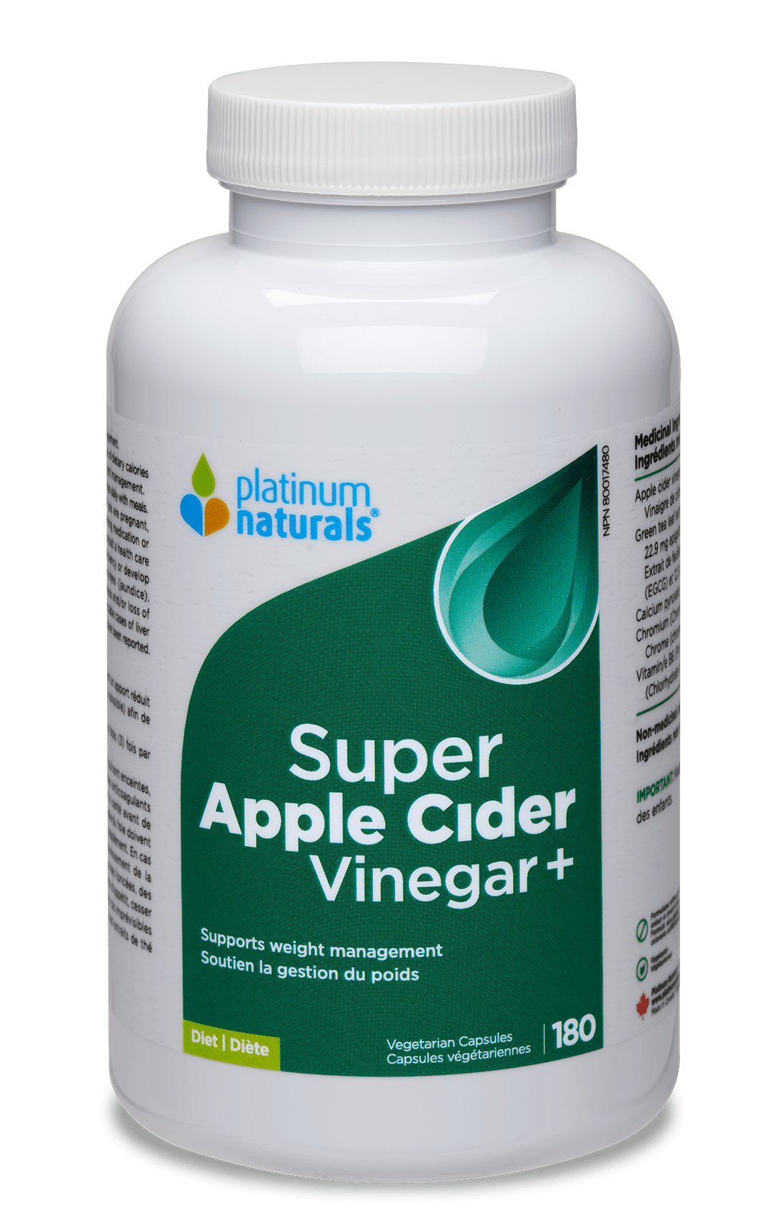 Super Apple Cider Vinegar+ Diet cg-dev-platinumnaturals 180 