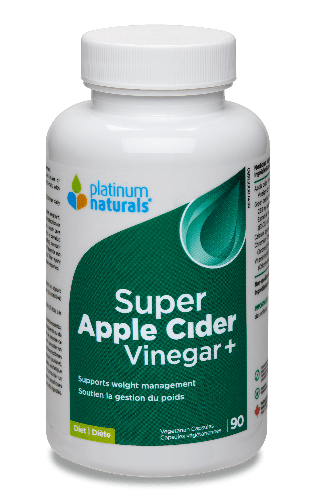 Super Apple Cider Vinegar+ Diet cg-dev-platinumnaturals 90 