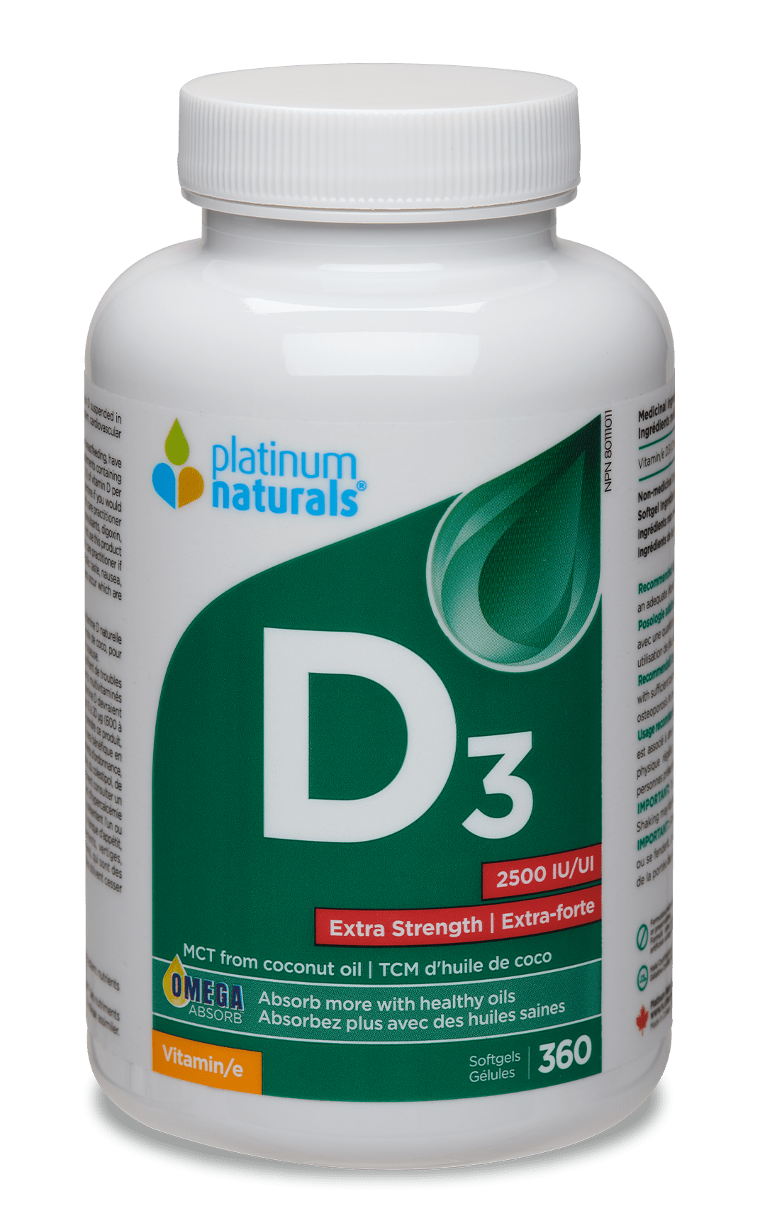 Vitamin D3 2500 IU Extra Strength Multivitamin cg-dev-platinumnaturals 360