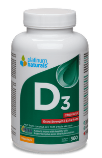 Thumbnail for Vitamin D3 2500 IU Extra Strength Multivitamin cg-dev-platinumnaturals 360 