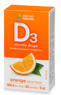 Thumbnail for Vitamin D3 Drops Orange cg-dev-platinumnaturals 15 ml 