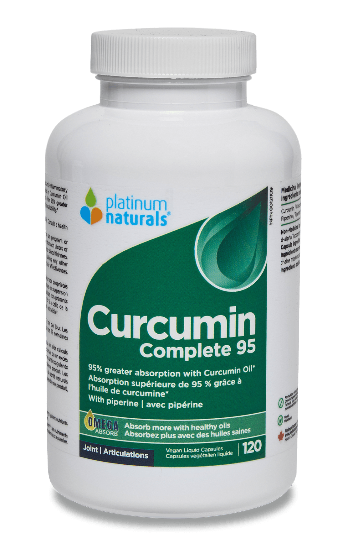 Platinum Naturals Curcumin Complete 95 (60 Count)