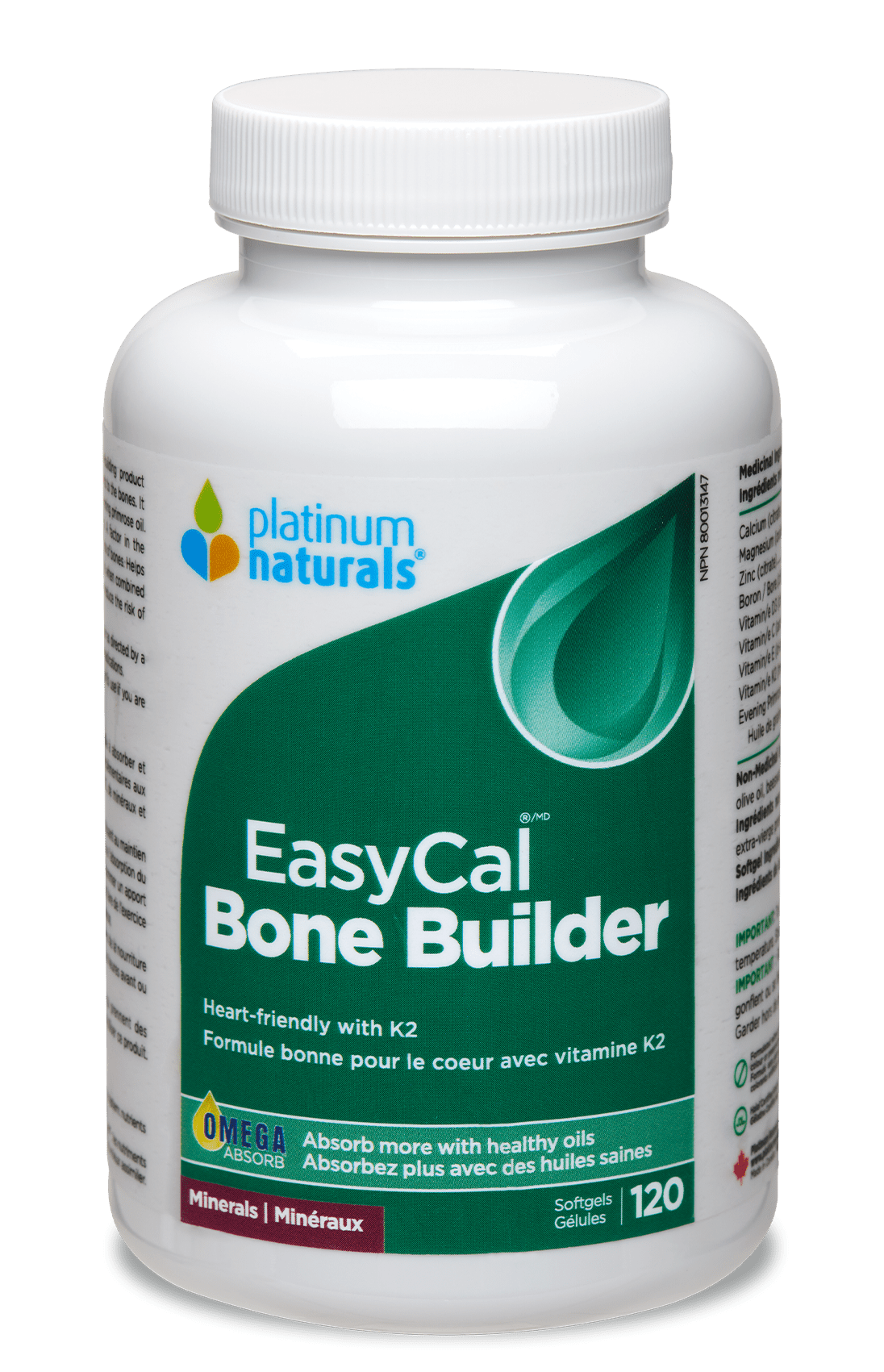 EasyCal Bone Builder Minerals cg-dev-platinumnaturals 120 