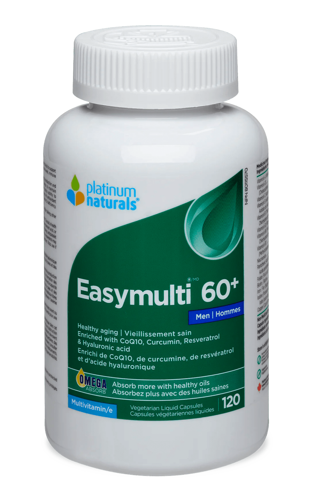 Easymulti 60+ for Men Multivitamin cg-dev-platinumnaturals 120 