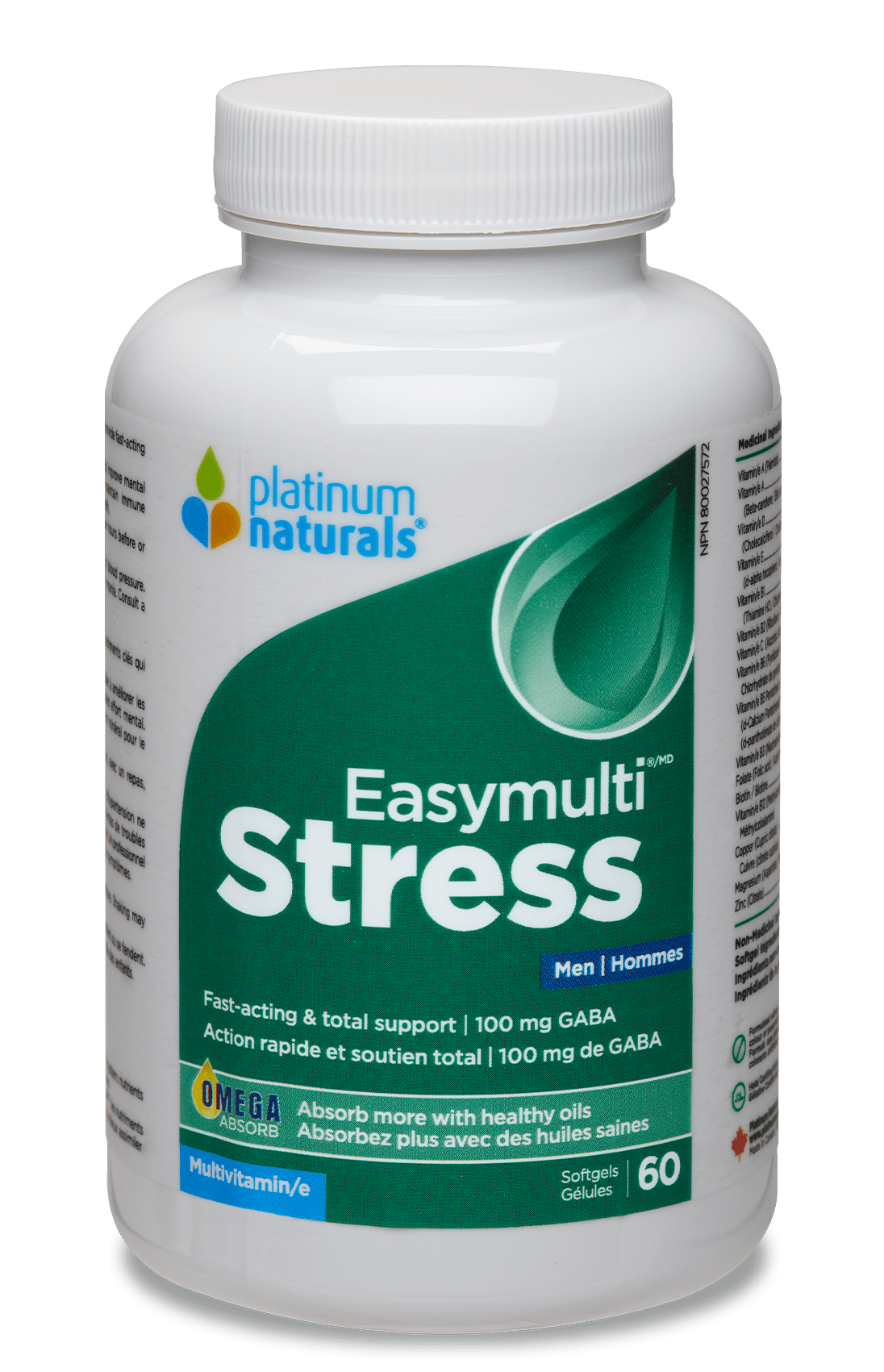Easymulti Stress for Men Multivitamin cg-dev-platinumnaturals 60 