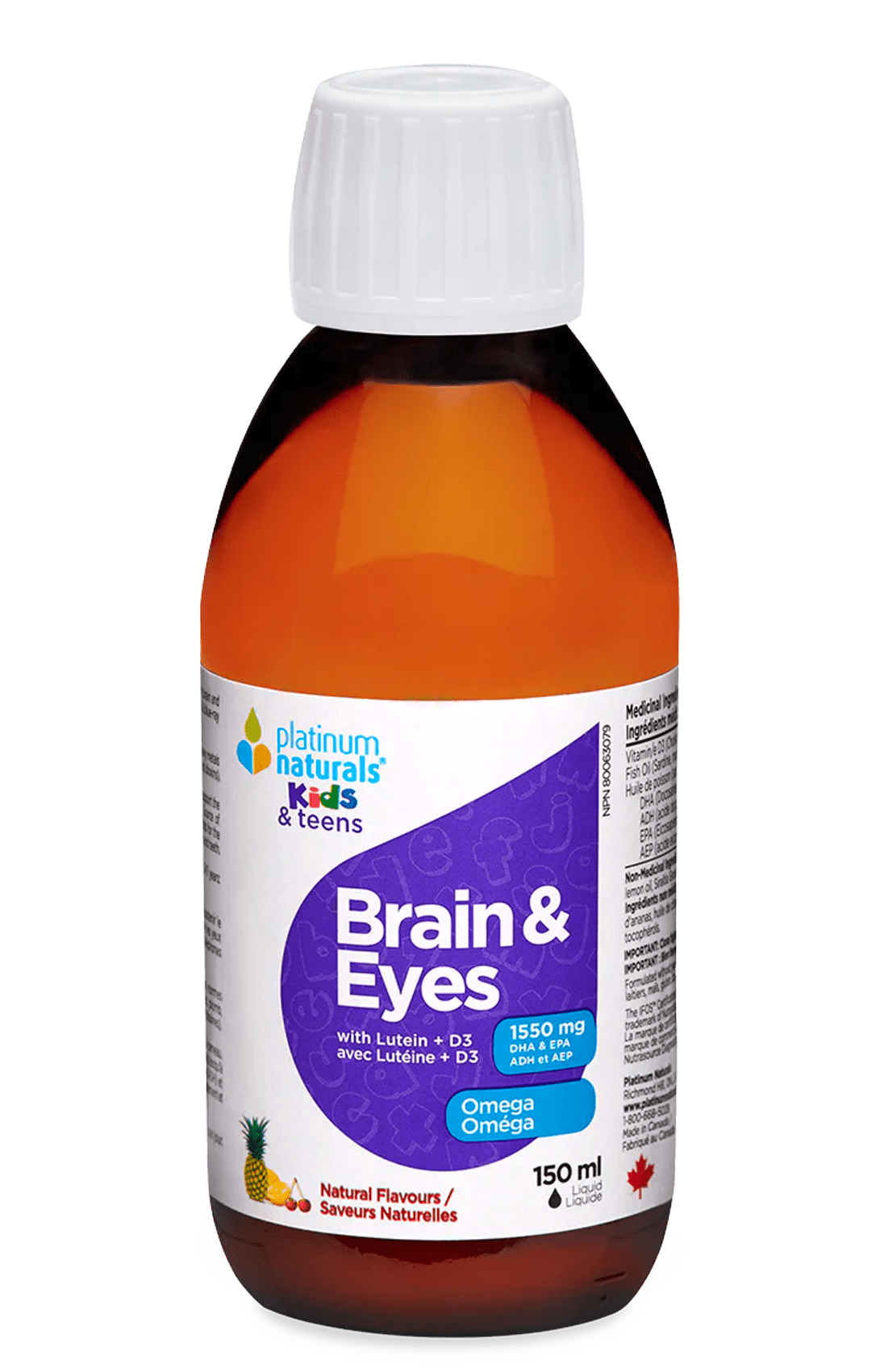 Brain & Eyes for Kids & Teens Omega cg-dev-platinumnaturals 150 ml 