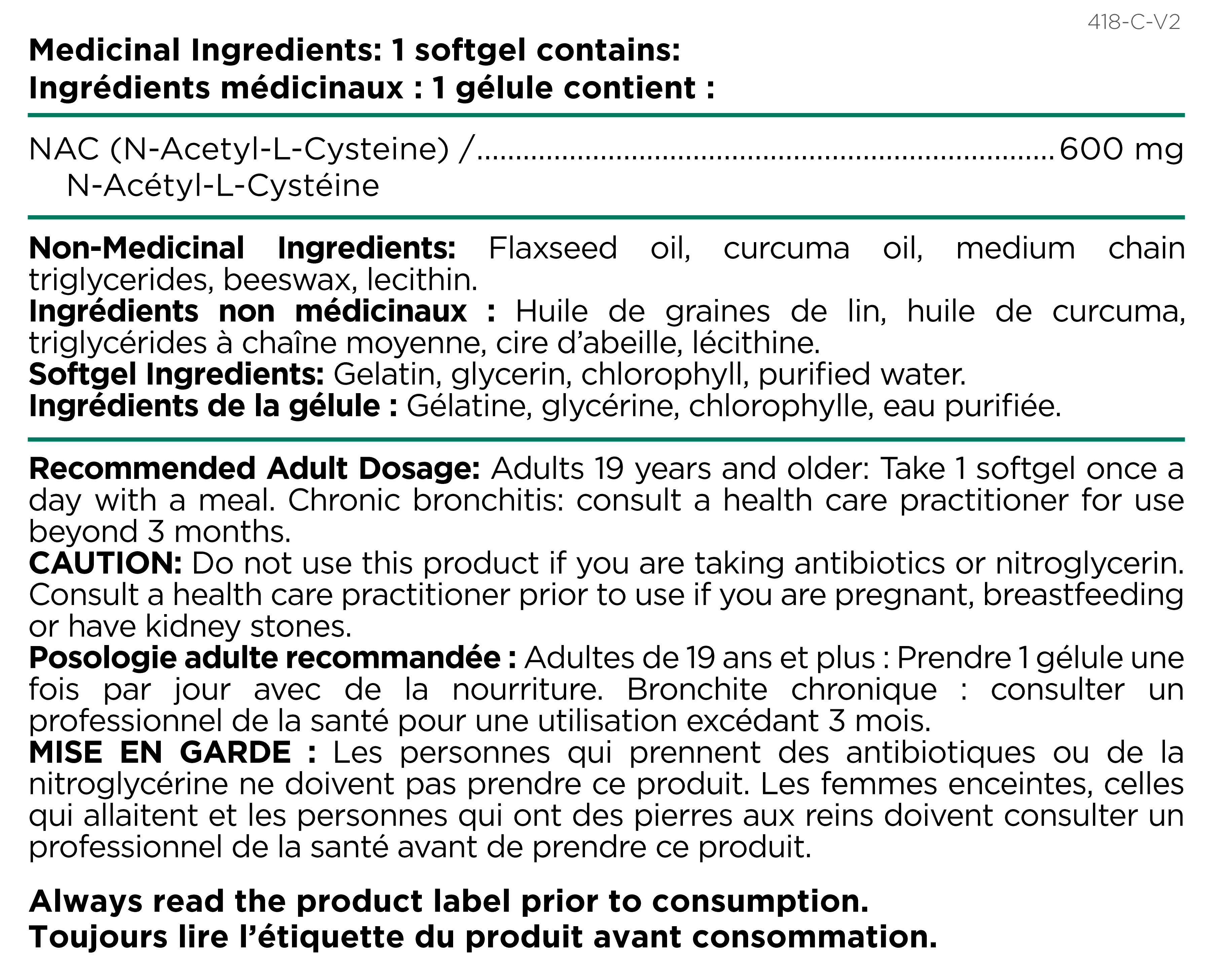 NAC 8.5x Therapeutic Platinum Naturals 