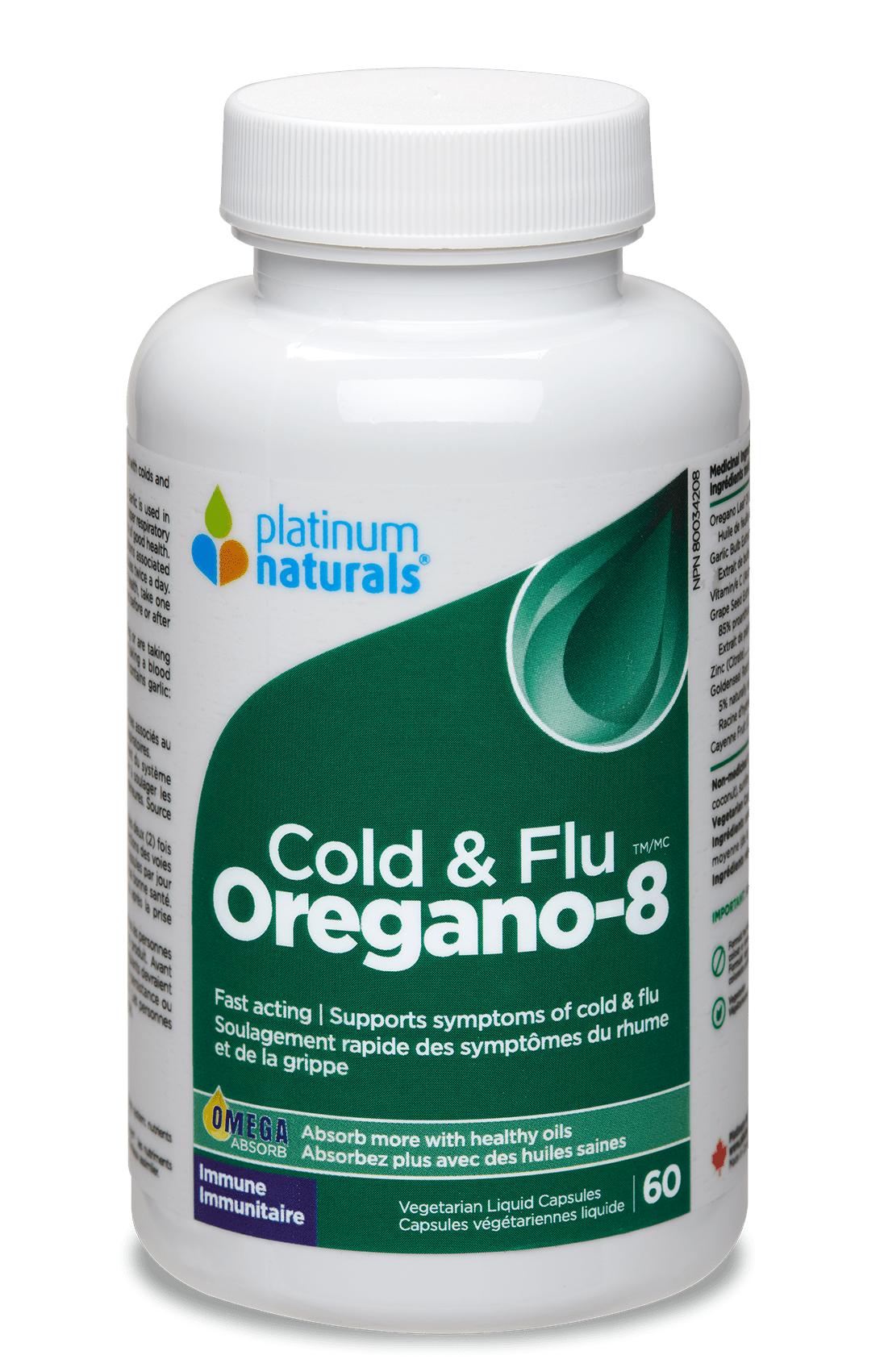 Oregano-8 Cold and Flu Therapeutic cg-dev-platinumnaturals 60 