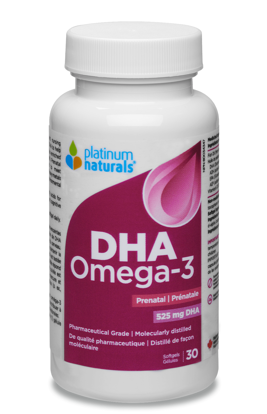 Prenatal Omega-3 DHA Prenatal cg-dev-platinumnaturals 30 