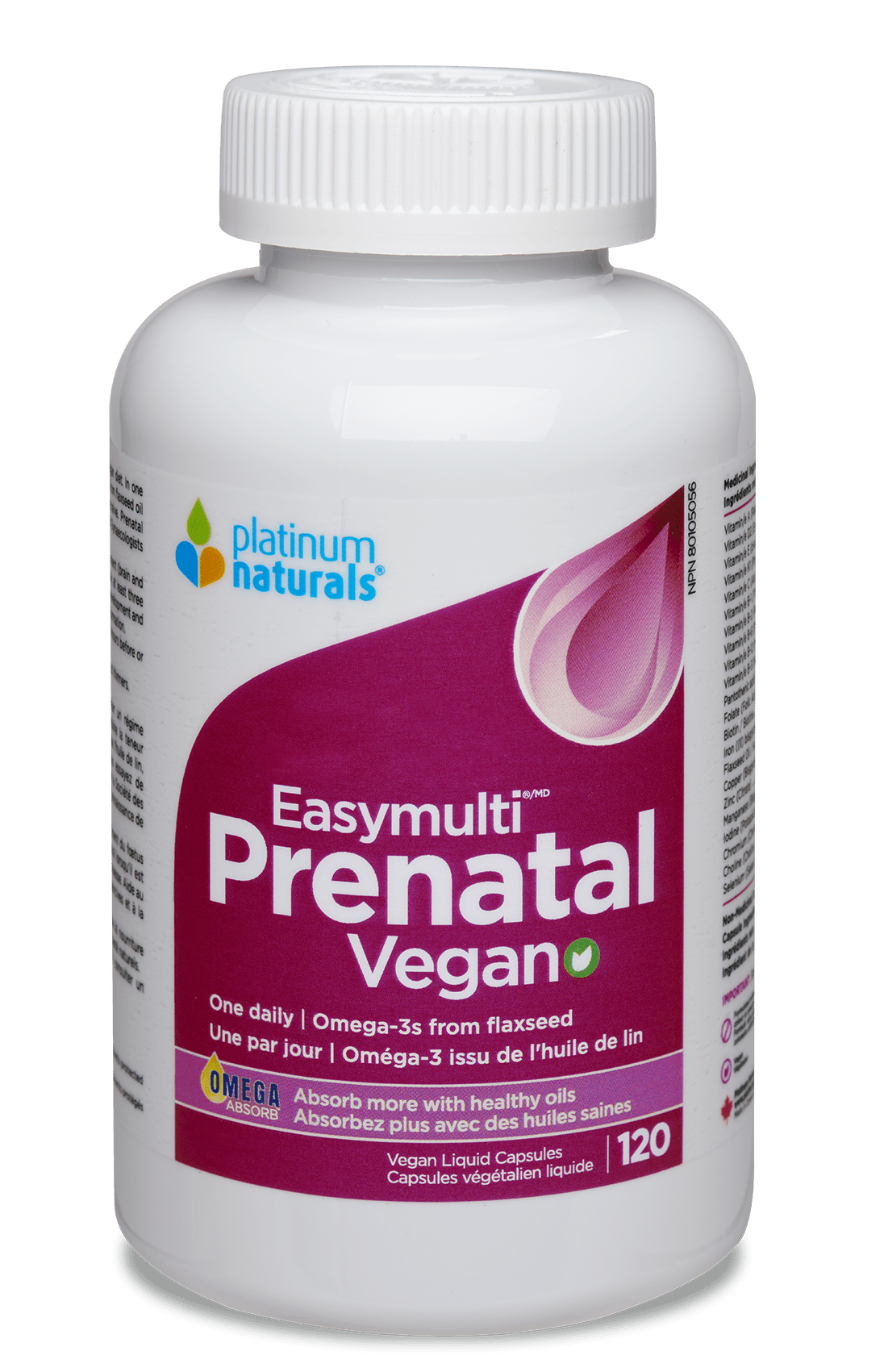 Prenatal Easymulti Vegan Prenatal cg-dev-platinumnaturals 120 