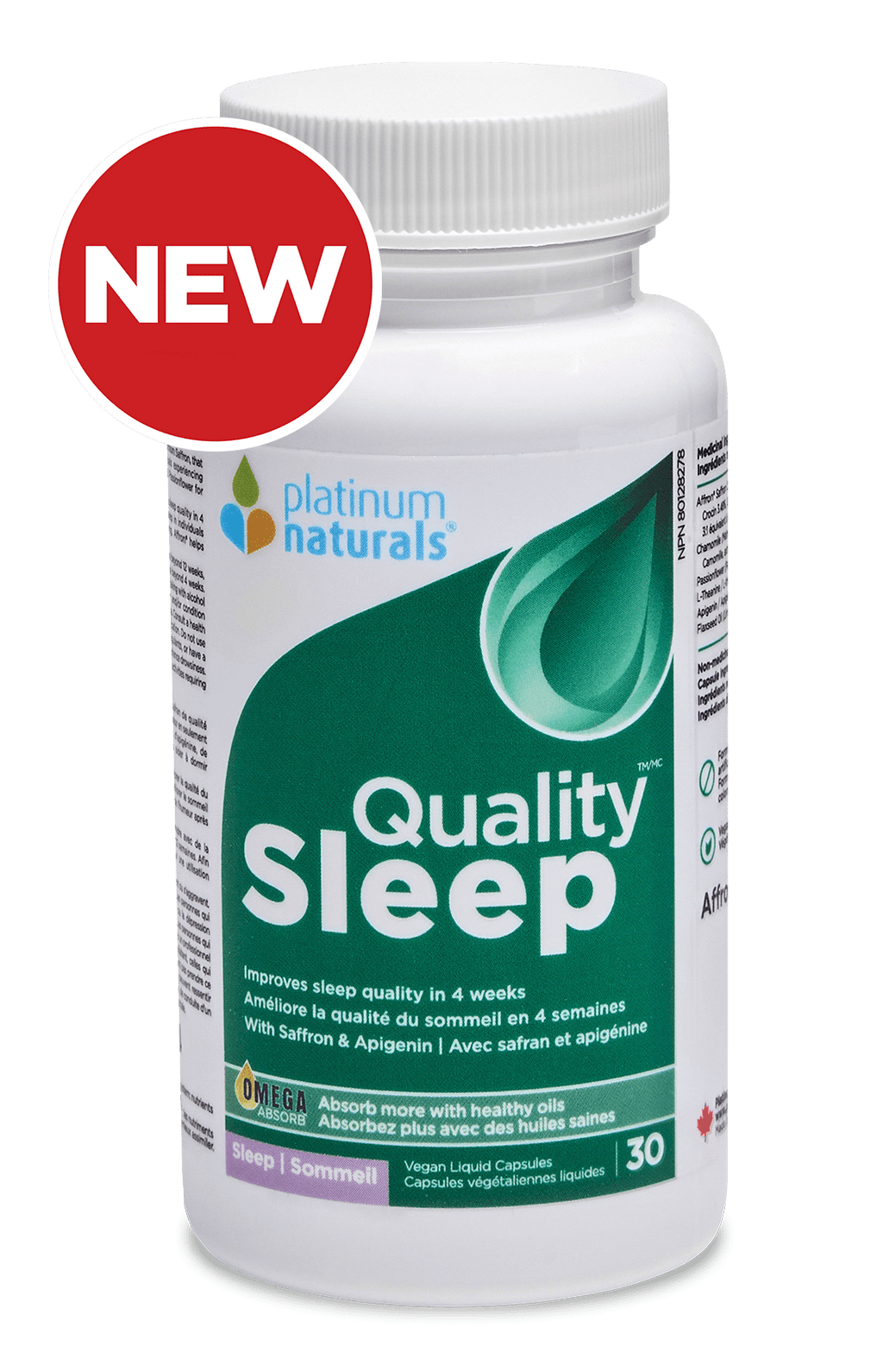 Quality Sleep Vitamin Platinum Naturals 30 