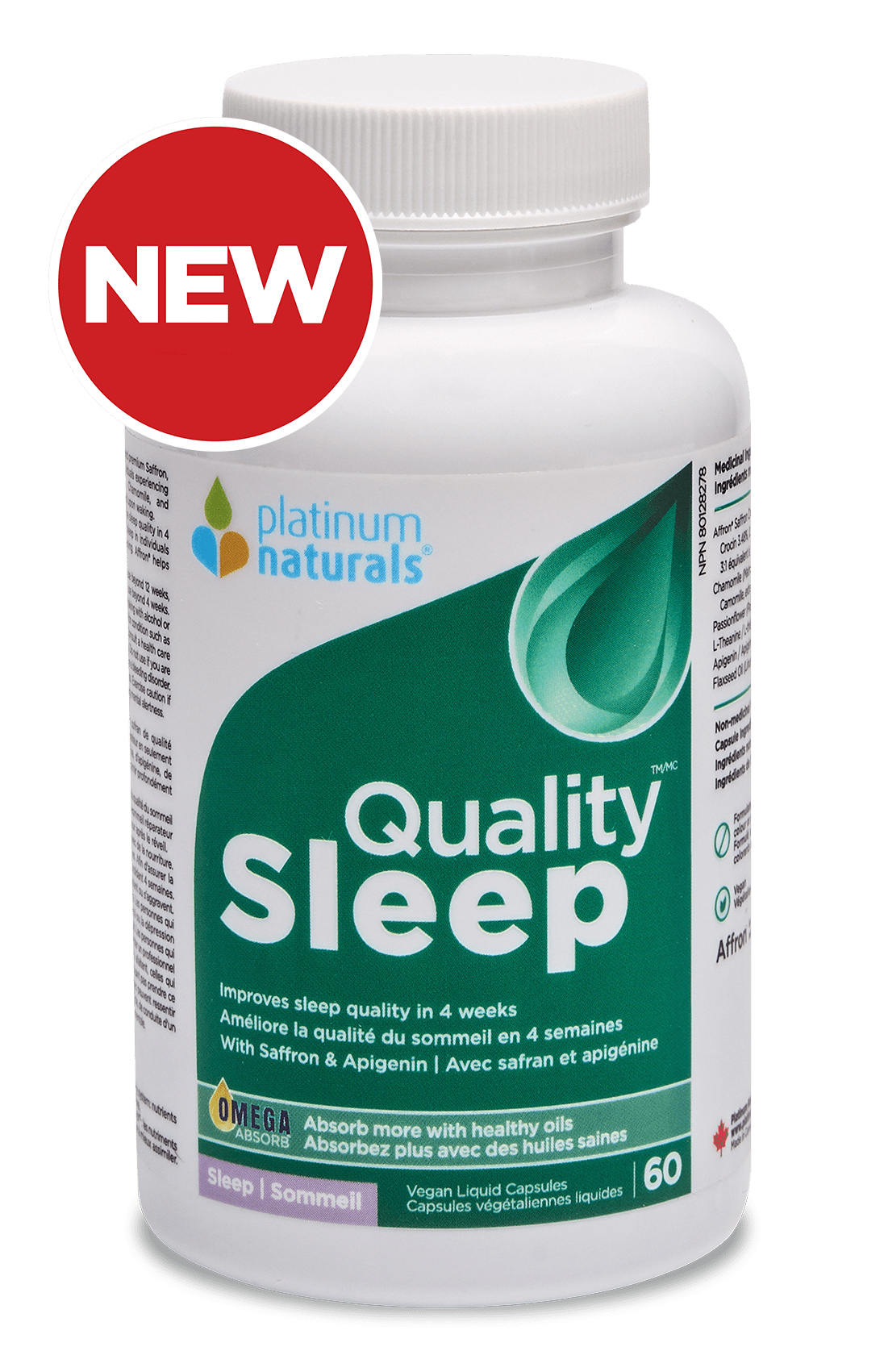 Quality Sleep Vitamin Platinum Naturals 60 