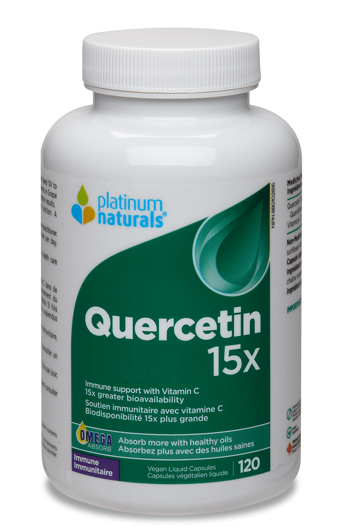 Quercetin 15x Therapeutic cg-dev-platinumnaturals 120 