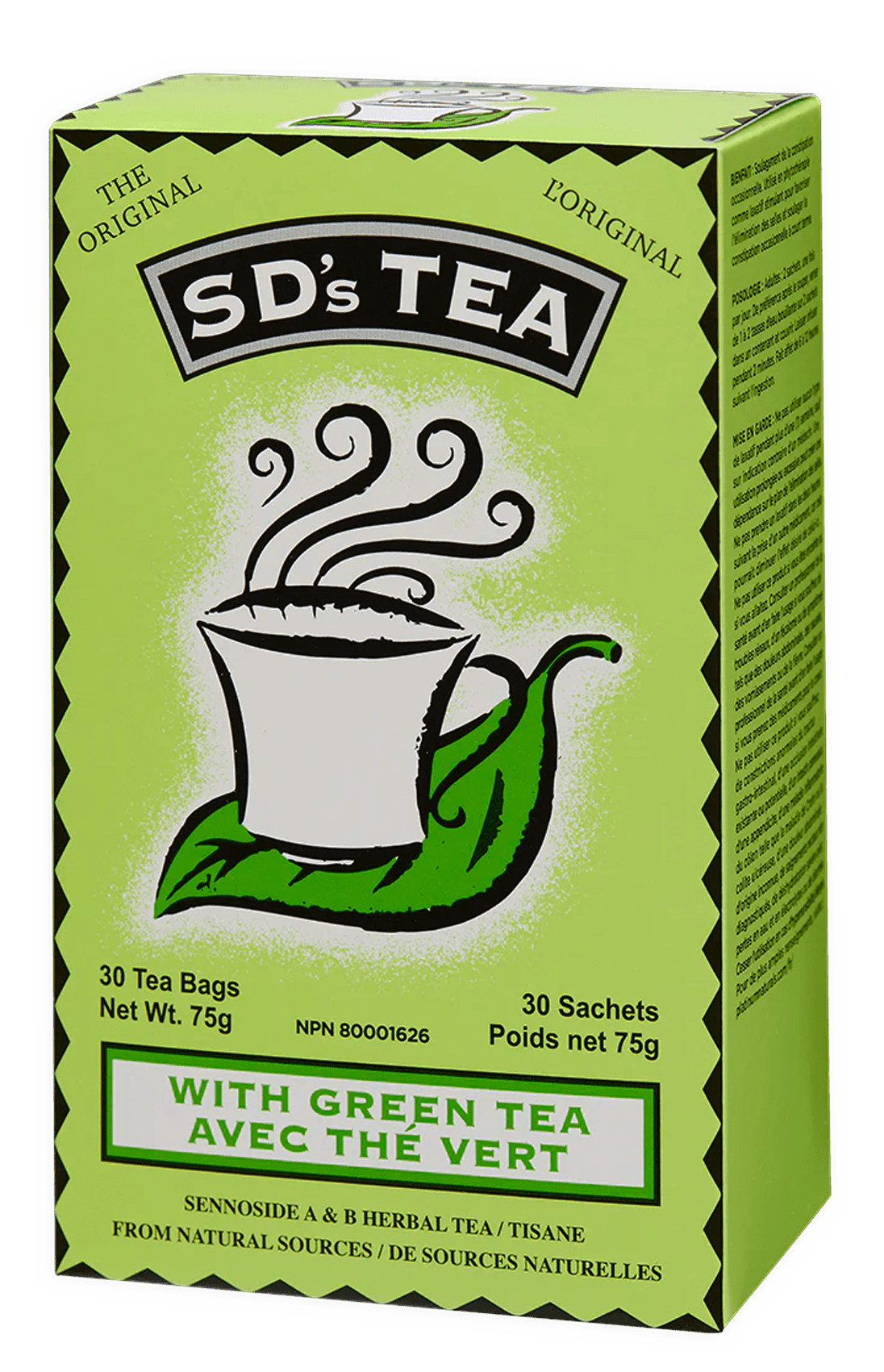 Sd's Tea With Green Tea -30s