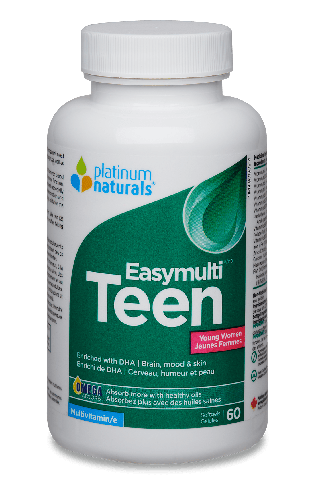 Easymulti Teen for Young Women Multivitamin cg-dev-platinumnaturals 60 
