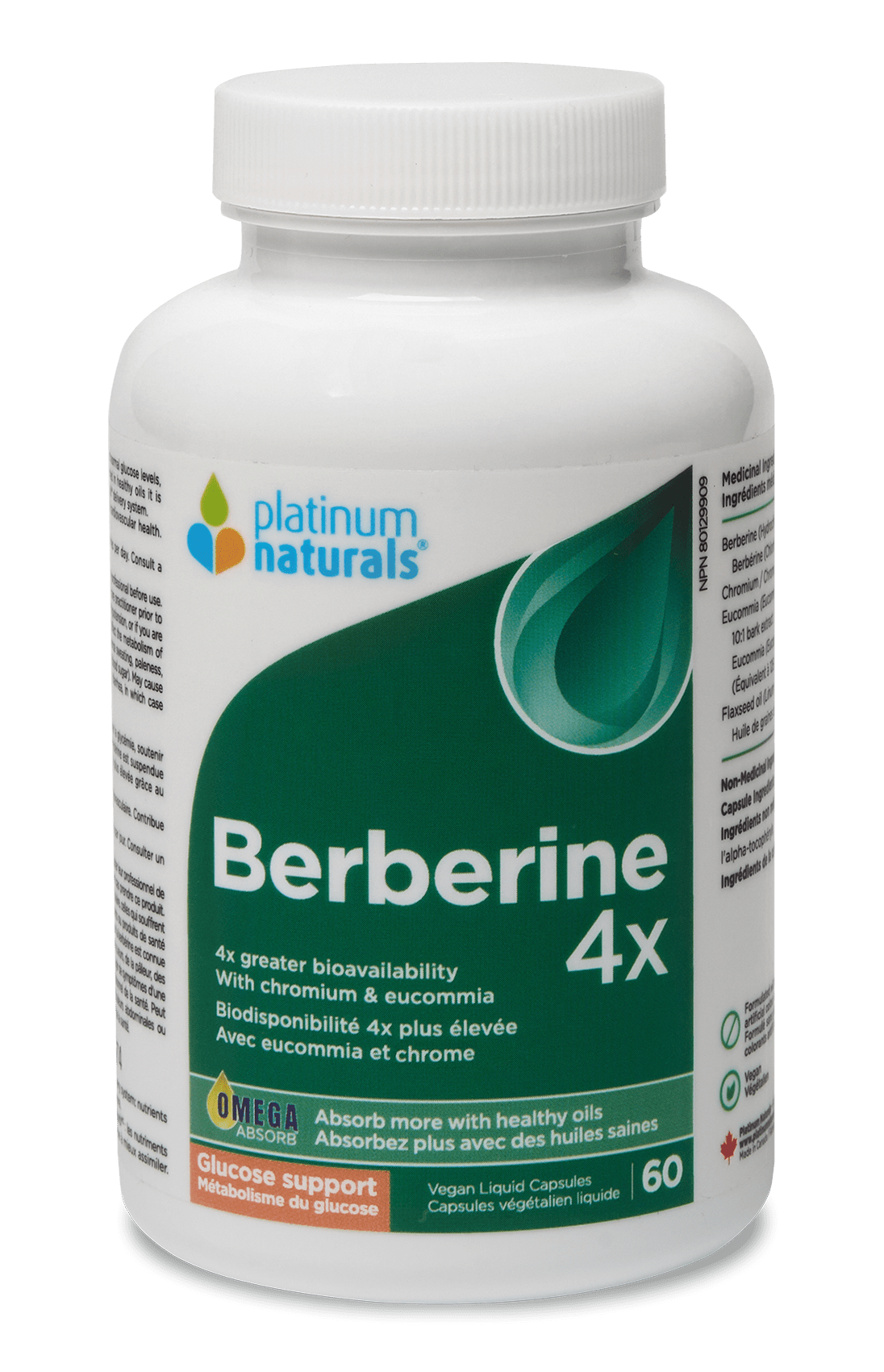 Berberine 4x Vitamin Platinum Naturals 60 