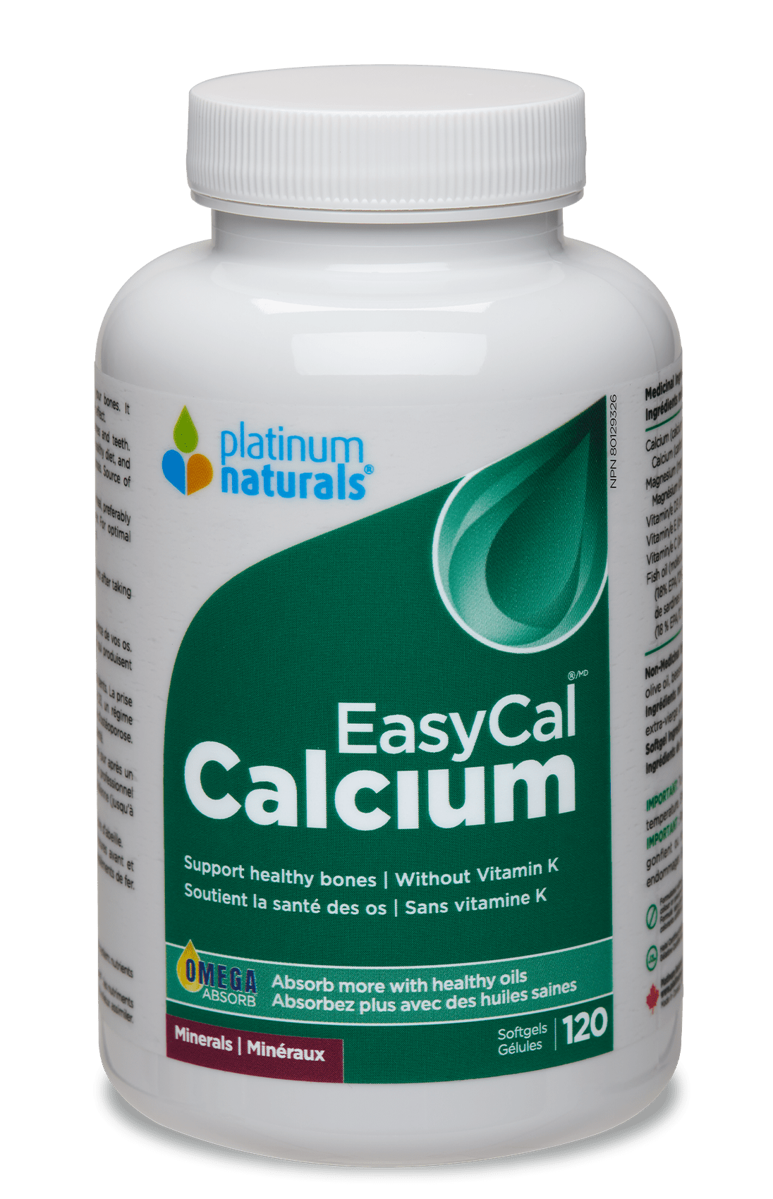 EasyCal Calcium Minerals cg-dev-platinumnaturals 120 