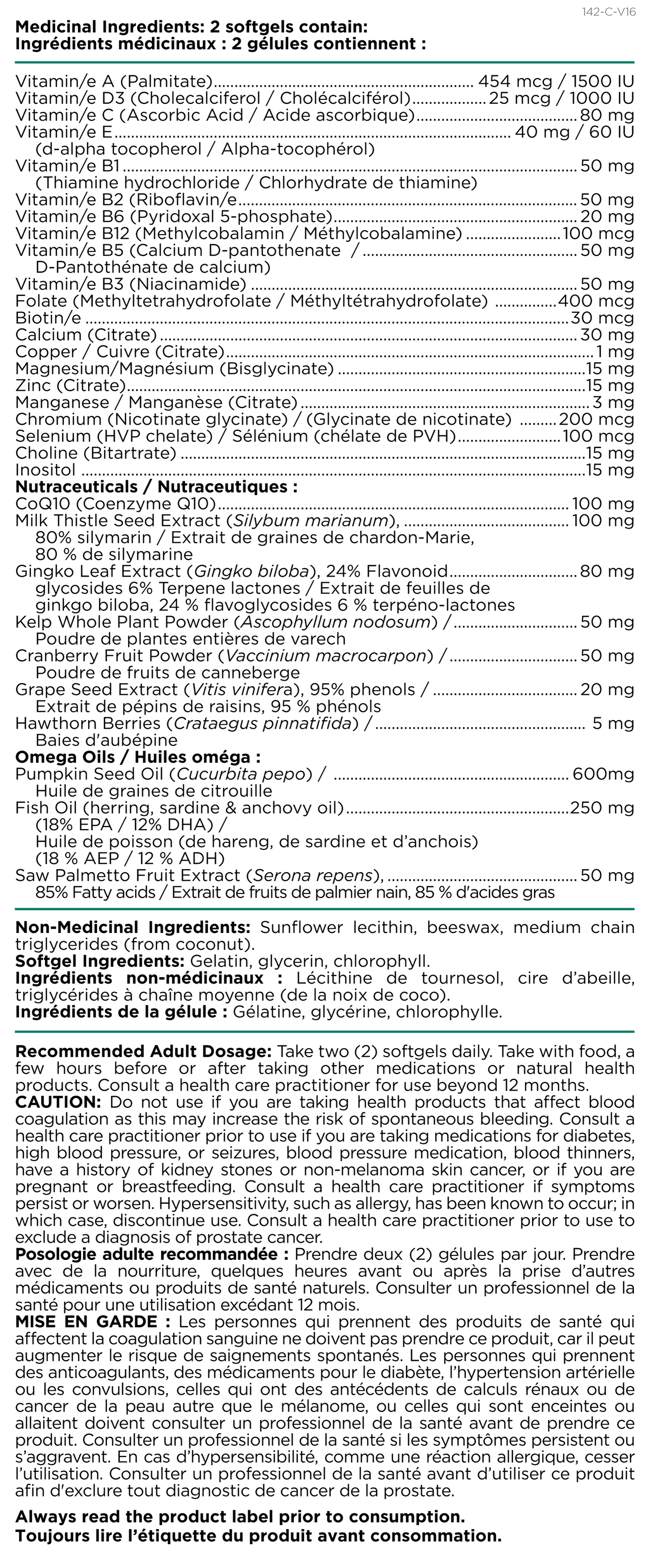 Super Easymulti 45+ for Men Multivitamin Platinum Naturals 