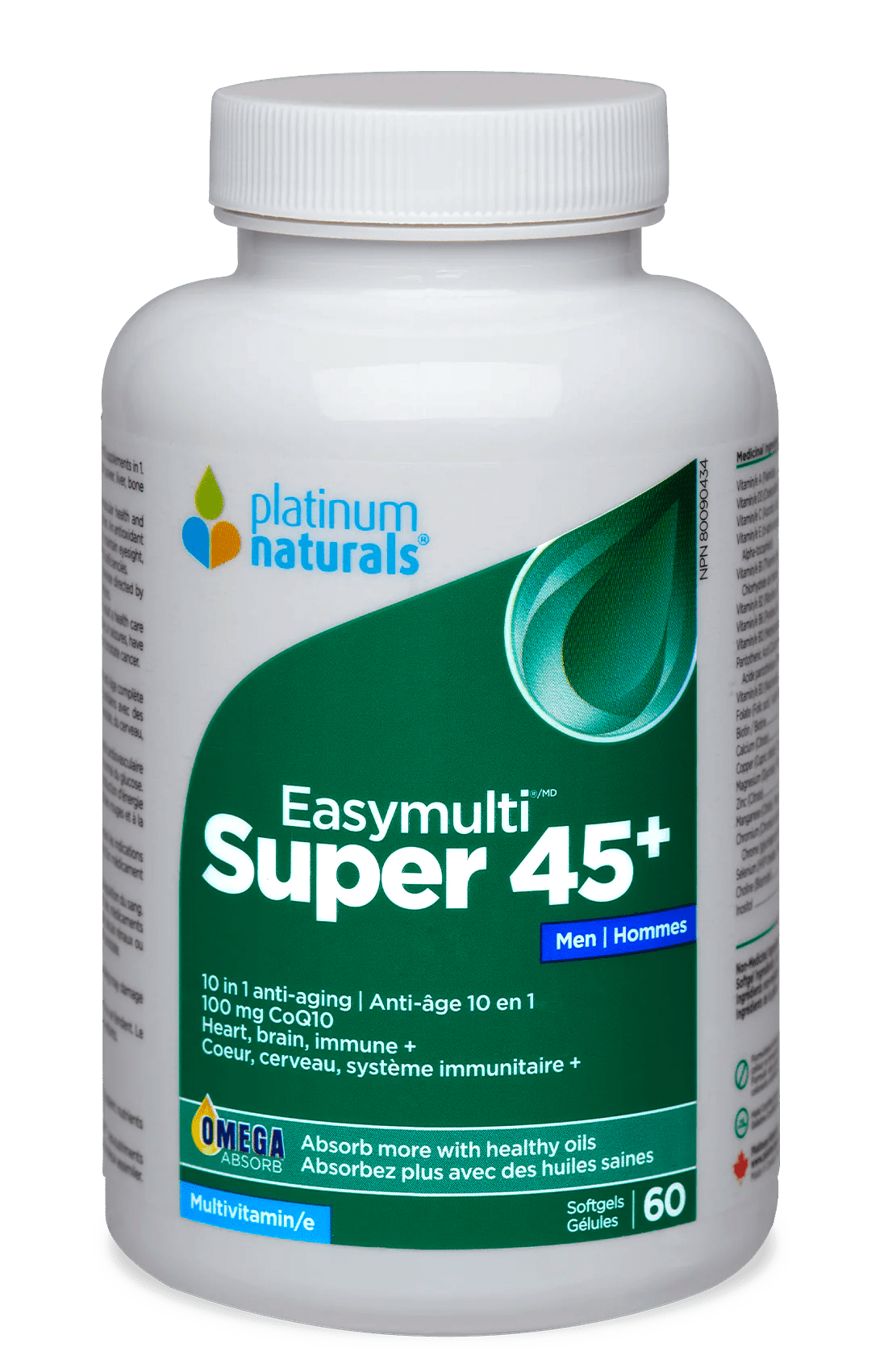 Super Easymulti 45+ for Men Multivitamin Platinum Naturals 60 