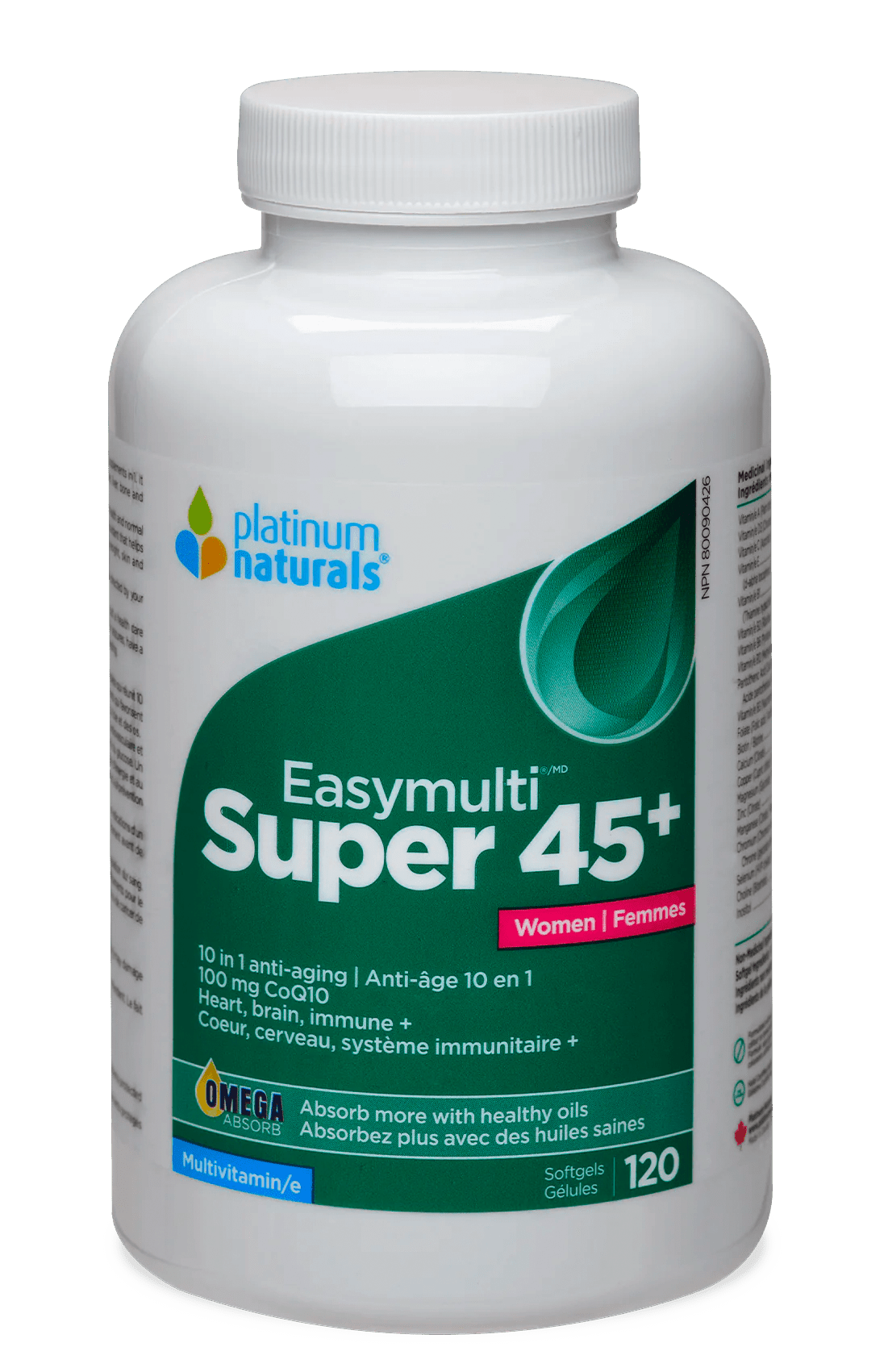 Super Easymulti 45+ for Women Multivitamin Platinum Naturals 120 