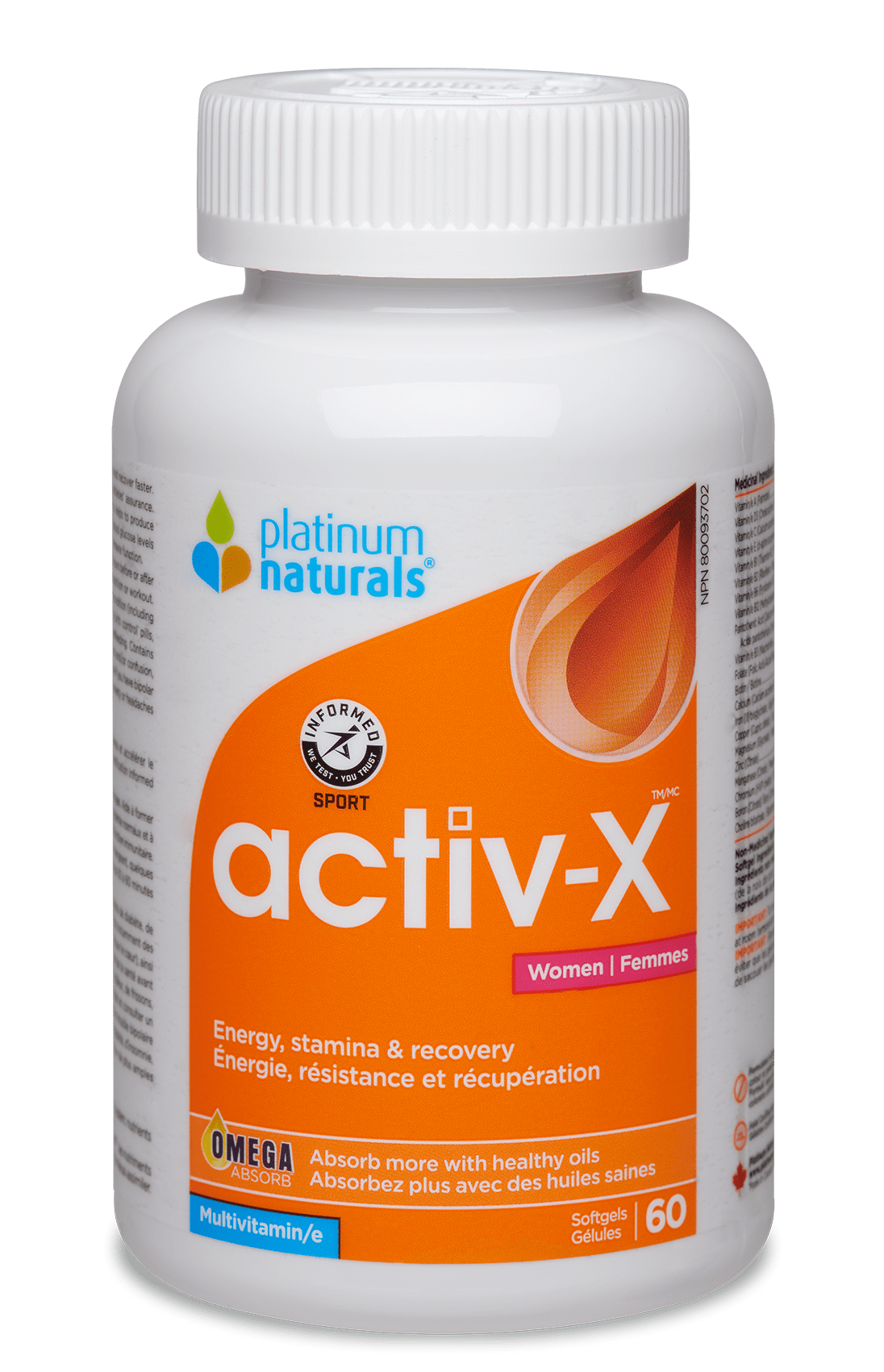 activ-X for Women Multivitamin cg-dev-platinumnaturals 60 